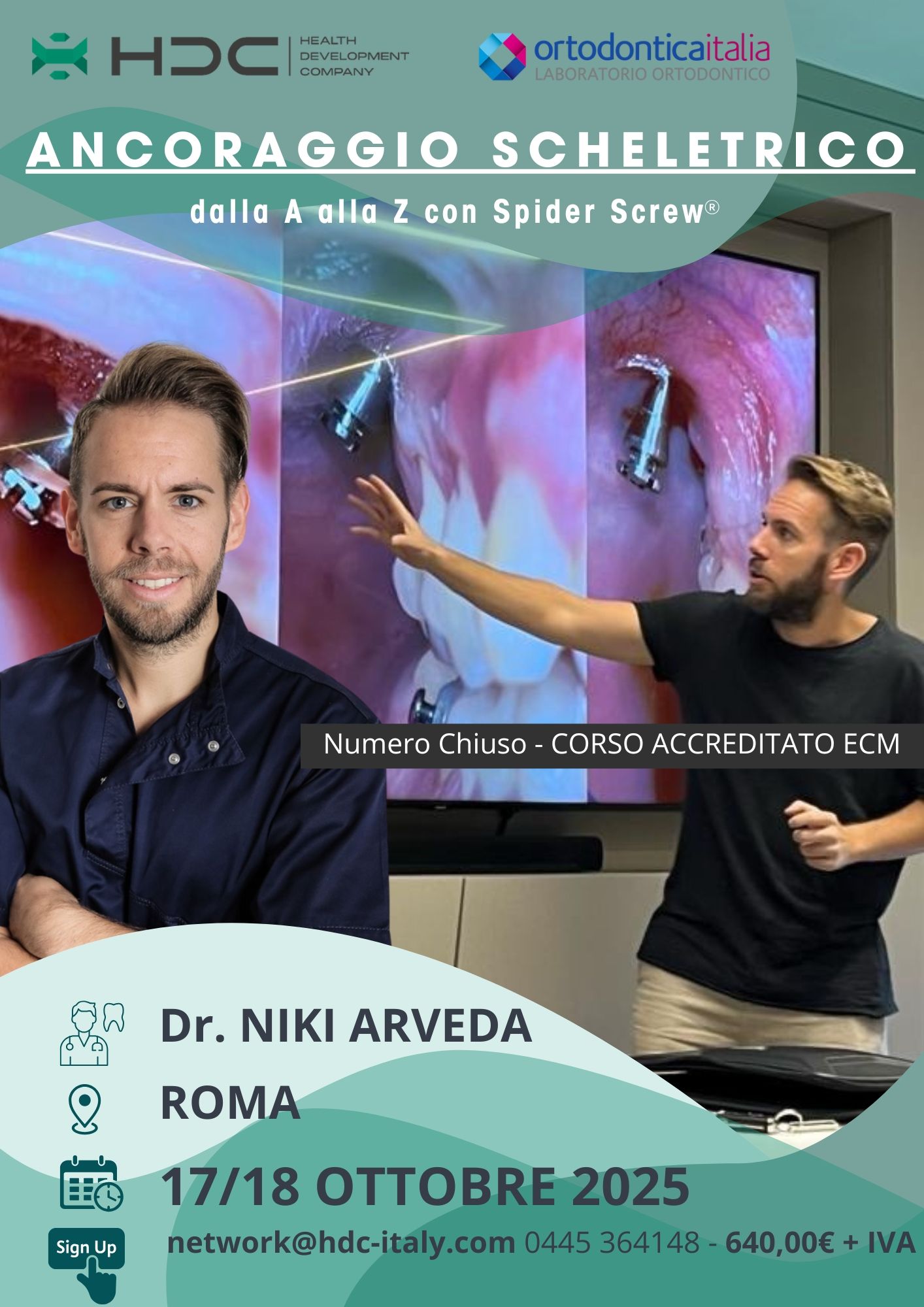 Locandina corso Ancoraggio Scheletrico