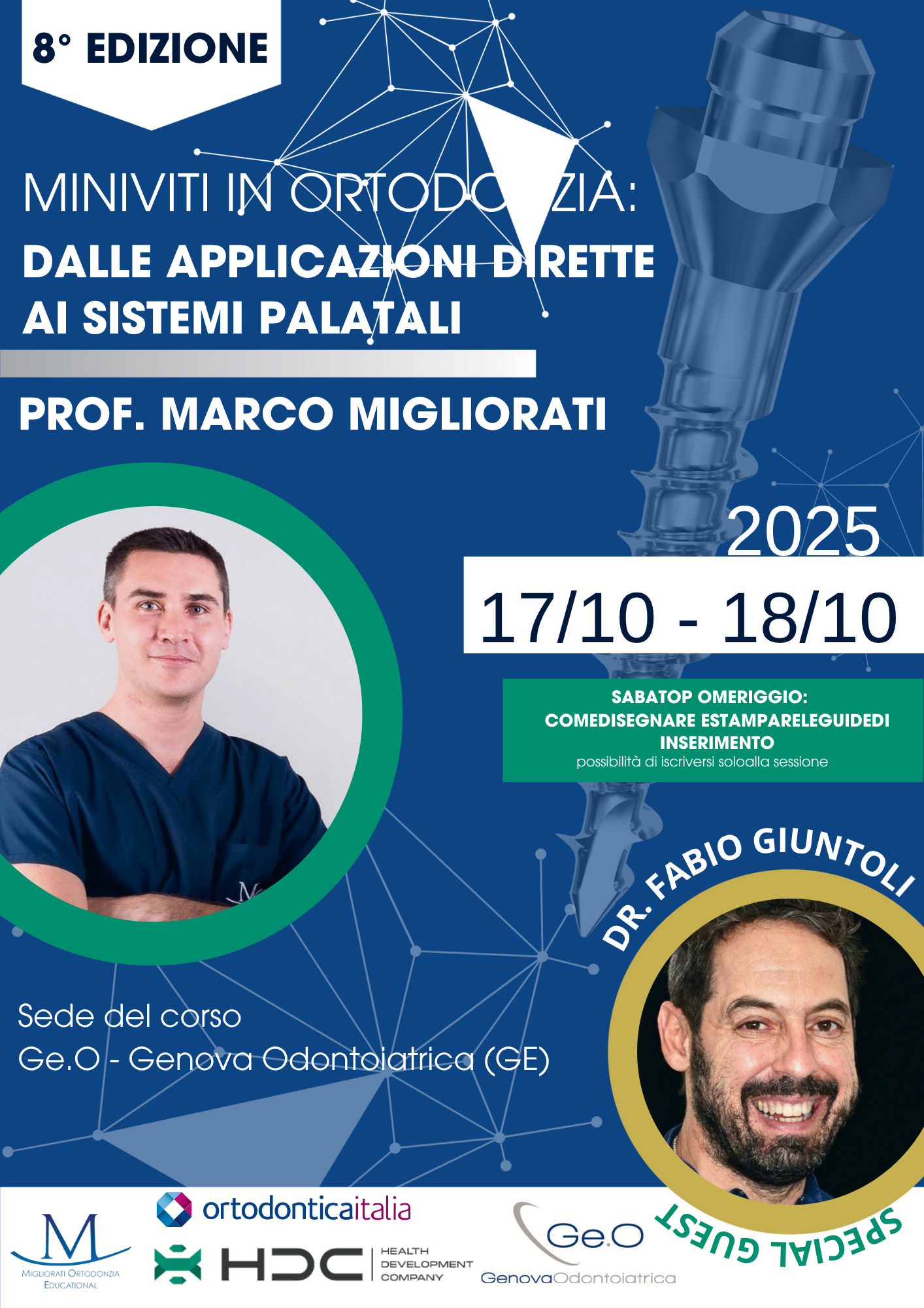 Locandina corso Ancoraggio Scheletrico